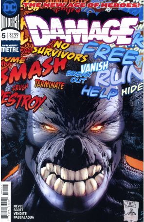 Damage (2nd Series) 5 published by DC with cover art by Tony S. Daniel