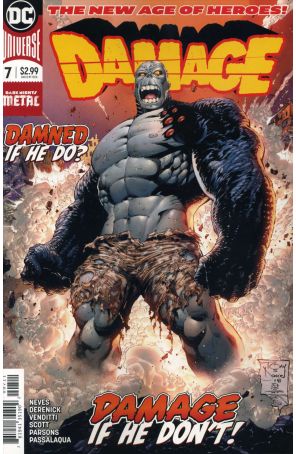 Damage (2nd Series) 7 published by DC with cover art by Tony S. Daniel