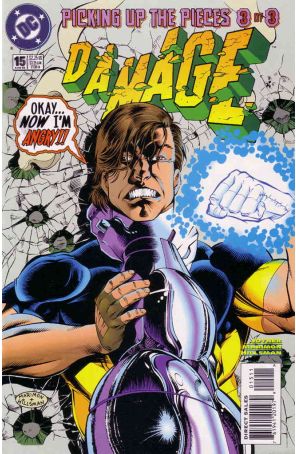 Damage 15 published by DC with cover art by Bill Marimon