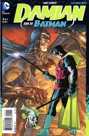 Damian: Son of Batman 1 published by DC with cover art by Andy Kubert