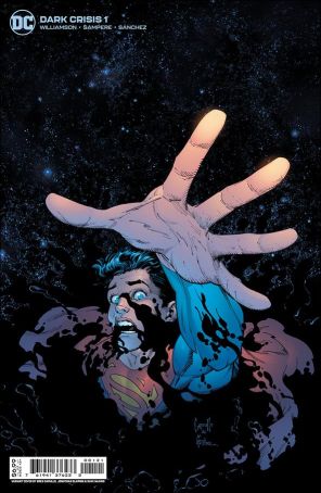 Dark Crisis 1A published by DC with cover art by Greg Capullo, Jonathan Glapion, and Dave McCaig