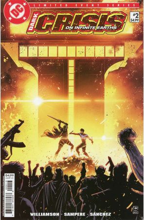 Dark Crisis 2 (3rd) published by DC with cover art by Daniel Sampere