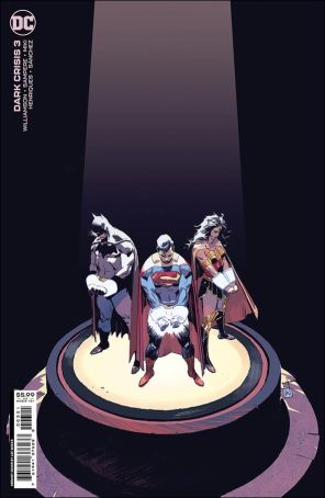 Dark Crisis 3A published by DC with cover art by Lee Weeks