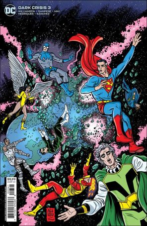 Dark Crisis 3E published by DC with cover art by Michael Allred