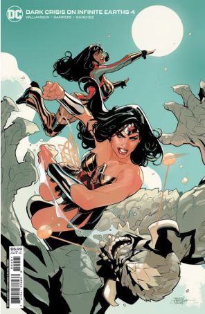 Dark Crisis 4A published by DC with cover art by Terry Dodson and Rachel Dodson