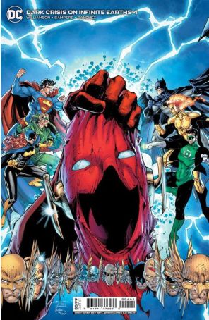 Dark Crisis 4E published by DC with cover art by Brett Booth and Jonathan Glapion