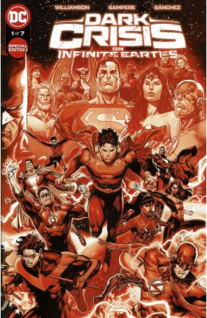 Dark Crisis Special 1 published by DC with cover art by Daniel Sampere