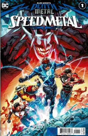 Dark Nights: Death Metal Speed Metal 1 published by DC with cover art by Eddy Barrows