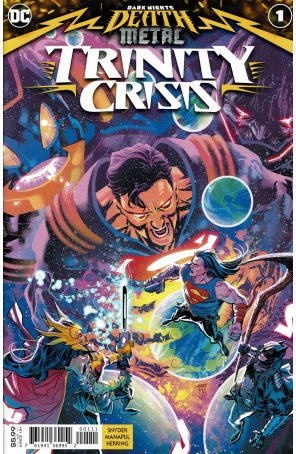 Dark Nights: Death Metal Trinity Crisis 1 published by DC with cover art by Francis Manapul