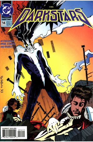 The Darkstars 14 published by DC with cover art by Randy DuBurke