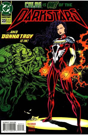 The Darkstars 23 published by DC with cover art by Mike Deodato Jr.