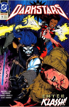 The Darkstars 9 published by DC with cover art by Travis Charest