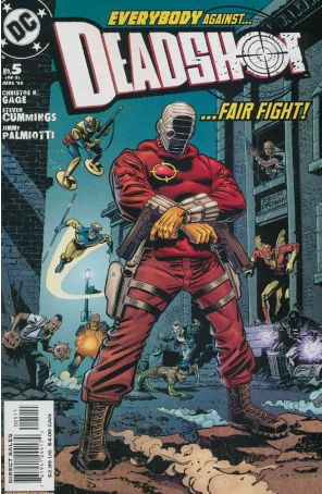 Deadshot (2nd Series) 5 published by DC with cover art by Mike Zeck