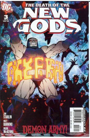 Death of the New Gods 3 published by DC with cover art by Jim Starlin