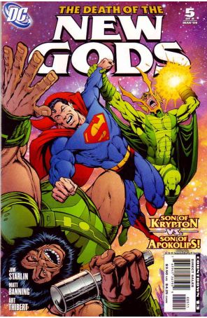 Death of the New Gods 5 published by DC with cover art by Jim Starlin