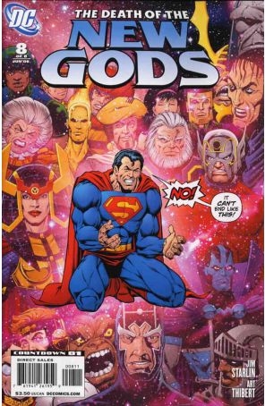 Death of the New Gods 8 published by DC with cover art by Jim Starlin