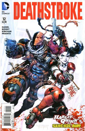 Deathstroke (2nd Series) 12 published by DC with cover art by Tyler Kirkham