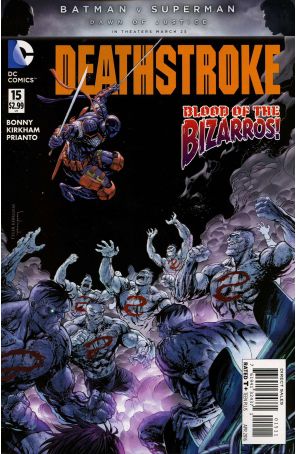 Deathstroke (2nd Series) 15 published by DC with cover art by Tyler Kirkham