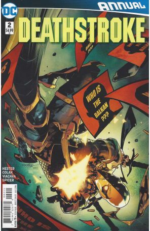 Deathstroke (2nd Series) Annual 2 published by DC with cover art by Jorge Jimenez