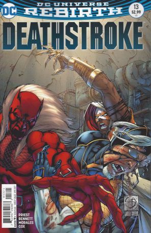 Deathstroke (3rd Series) 13A published by DC with cover art by Shane Davis