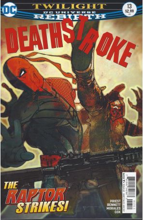 Deathstroke (3rd Series) 13 published by DC with cover art by Bill Sienkiewicz
