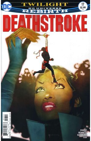 Deathstroke (3rd Series) 17 published by DC with cover art by Bill Sienkiewicz
