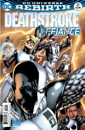Deathstroke (3rd Series) 21A published by DC with cover art by Shane Davis