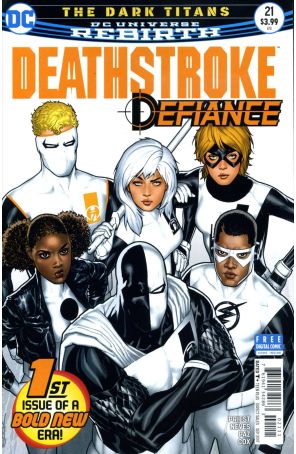 Deathstroke (3rd Series) 21 published by DC with cover art by Ryan Sook