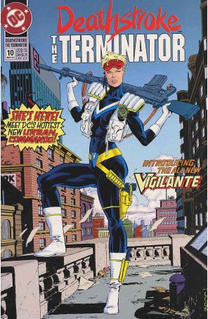 Deathstroke the Terminator 10 published by DC with cover art by Mike Zeck