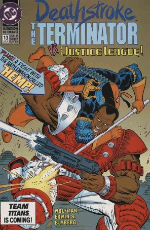 Deathstroke the Terminator 13 published by DC with cover art by Mike Zeck