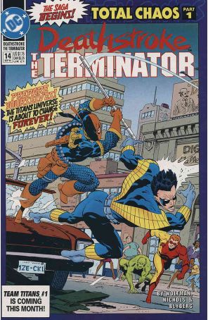 Deathstroke the Terminator 14 published by DC with cover art by Mike Zeck