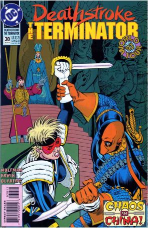 Deathstroke the Terminator 30 published by DC with cover art by Steve Erwin