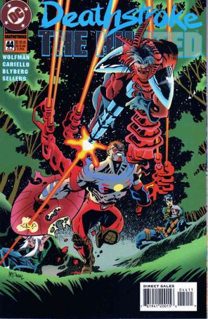 Deathstroke the Terminator 44 published by DC with cover art by Scott McDaniel