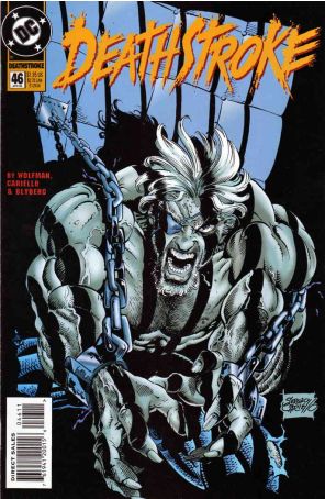 Deathstroke the Terminator 46 published by DC with cover art by Sergio Cariello