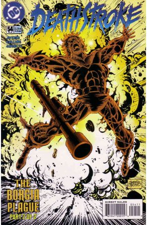 Deathstroke the Terminator 54 published by DC with cover art by Sergio Cariello