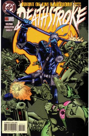 Deathstroke the Terminator 55 published by DC with cover art by Dave Johnson