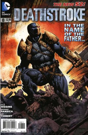 Deathstroke 8 published by DC with cover art by Jason Fabok