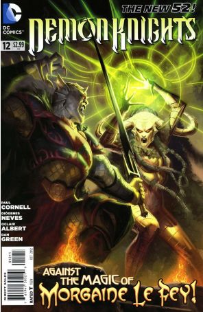 Demon Knights 12 published by DC with cover art by Alex Garner