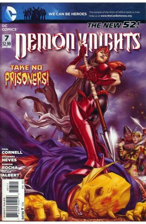 Demon Knights 7 published by DC with cover art by Mike Choi