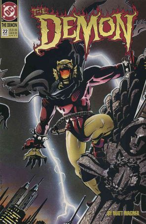 Demon (3rd Series) 22 published by DC with cover art by Matt Wagner
