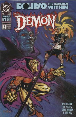 Demon (3rd Series) Annual 1 published by DC with cover art by Joe Phillips