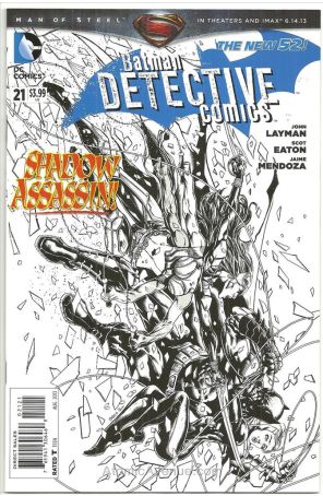 Detective Comics (2nd Series) 21A published by DC with cover art by Jason Fabok