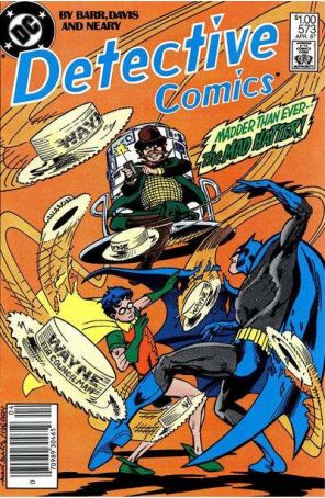 Detective Comics (Canadian Edition) 573 published by DC with cover art by Alan Davis
