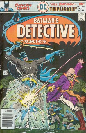 Detective Comics 462 published by DC with cover art by Ernie Chan