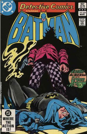 Detective Comics 524 published by DC with cover art by Ed Hannigan
