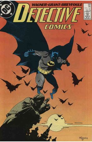 Detective Comics 583 published by DC with cover art by Mike Mignola