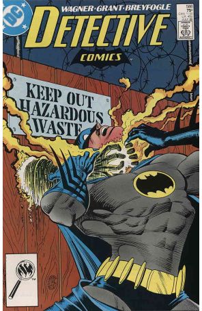 Detective Comics 588 published by DC with cover art by Norm Breyfogle