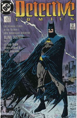 Detective Comics 600 published by DC with cover art by Denys Cowan