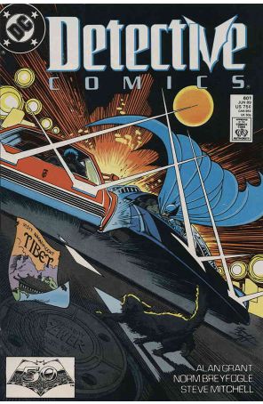 Detective Comics 601 published by DC with cover art by Norm Breyfogle
