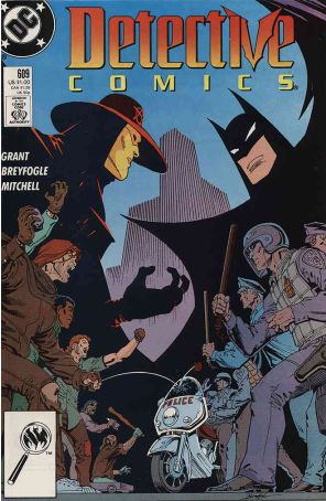 Detective Comics 609 published by DC with cover art by Norm Breyfogle